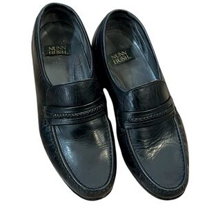 NUNN BUSH LEATHER LOAFERS BLACK SIZE 7.5M